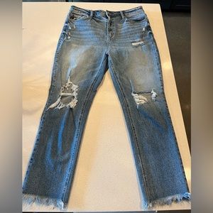 Rancan Distressed Jeans, Size 30